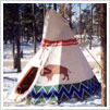 Coloured Tipi Tents